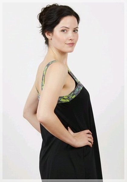 REEBOK LANE BRYANT ACTIVE WEAR TOP: 18/20: BLACK GREEN. GRAY. AQUA - Image 3