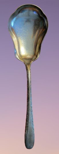 23-0085 GORHAM PLATE SUGAR SPOON 23-0085 GORHAM PLATE SUGAR SPOON