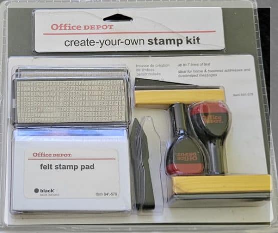 OFFICE DEPOT CREATE YOUR OWN STAMP KIT
