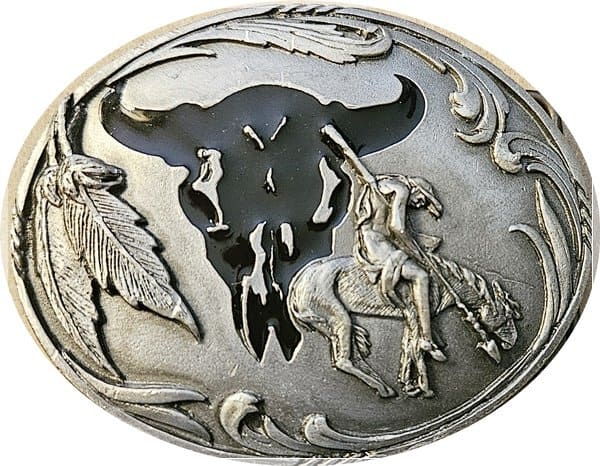 24-0132 SISYIYOU BELT BUCKLE End of the Trail S-3 24-0132 SISYIYOU BELT BUCKLE End of the Trail S-3