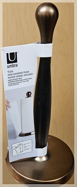 24-0215 UMBRA TUG PAPER TOWEL HOLDER - Bronze 24-0215 UMBRA TUG PAPER TOWEL HOLDER - Bronze