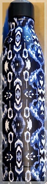 25-0073 VERA WANG WATER BOTTLE Ikat Island 25-0073 VERA WANG WATER BOTTLE Ikat Island