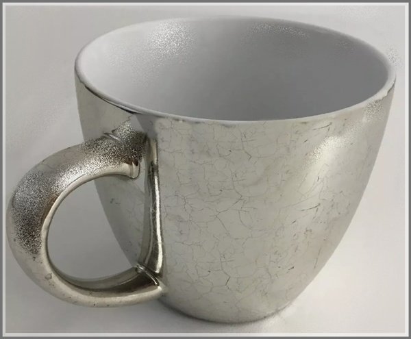 25-0151 STARBUCKS SILVER GLITTER MUG 25-0151 STARBUCKS SILVER GLITTER MUG