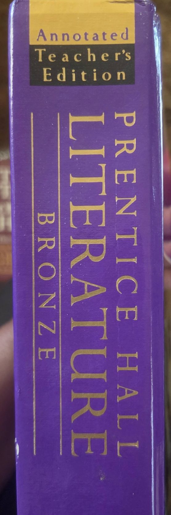 PRENTICE HALL LITERATURE TEACHER EDITION - BRONZE - Image 2