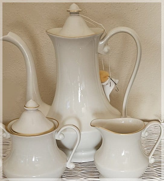 25-0271 PICKARD 5-PC TEA POT SET 25-0271 PICKARD 5-PC TEA POT SET