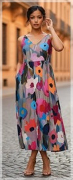 25-0479B CULOTTE DRESS - FLORAL - XL 25-0479B CULOTTE DRESS - FLORAL - XL