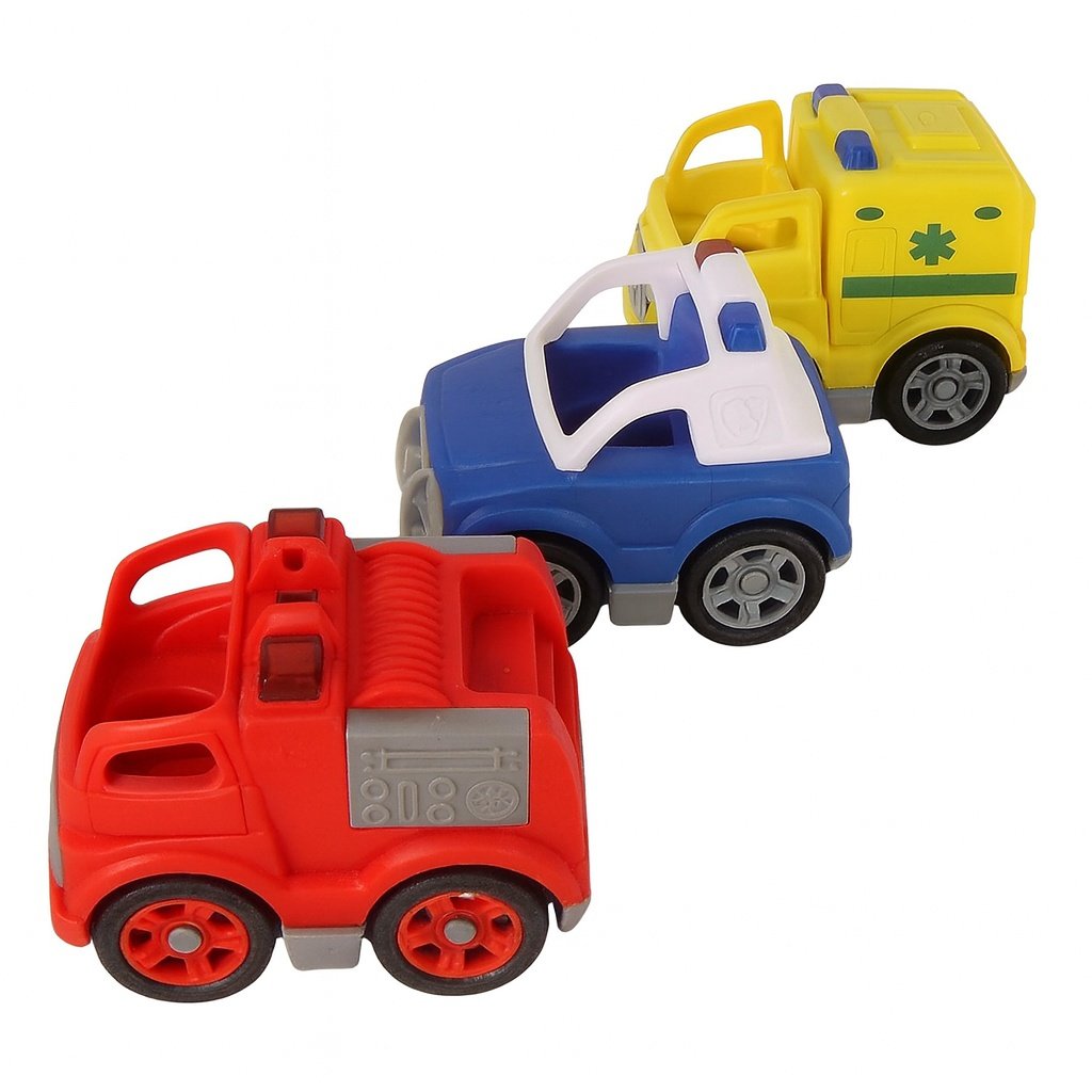 26-0158 THREE IN ONE EMERGENCY VEHICLE TOY SET 26-0158 THREE IN ONE EMERGENCY VEHICLE TOY SET